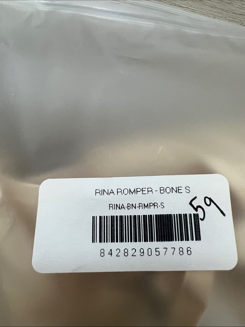 NWT | Andrea Iyamah Rina Romper in Bone, Size S - Picture 3 of 4